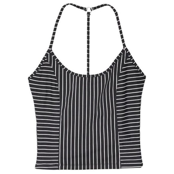 Victoria’s Secret PINK On Point Essential Tank top Racerback T back Striped Xs - Picture 1 of 7